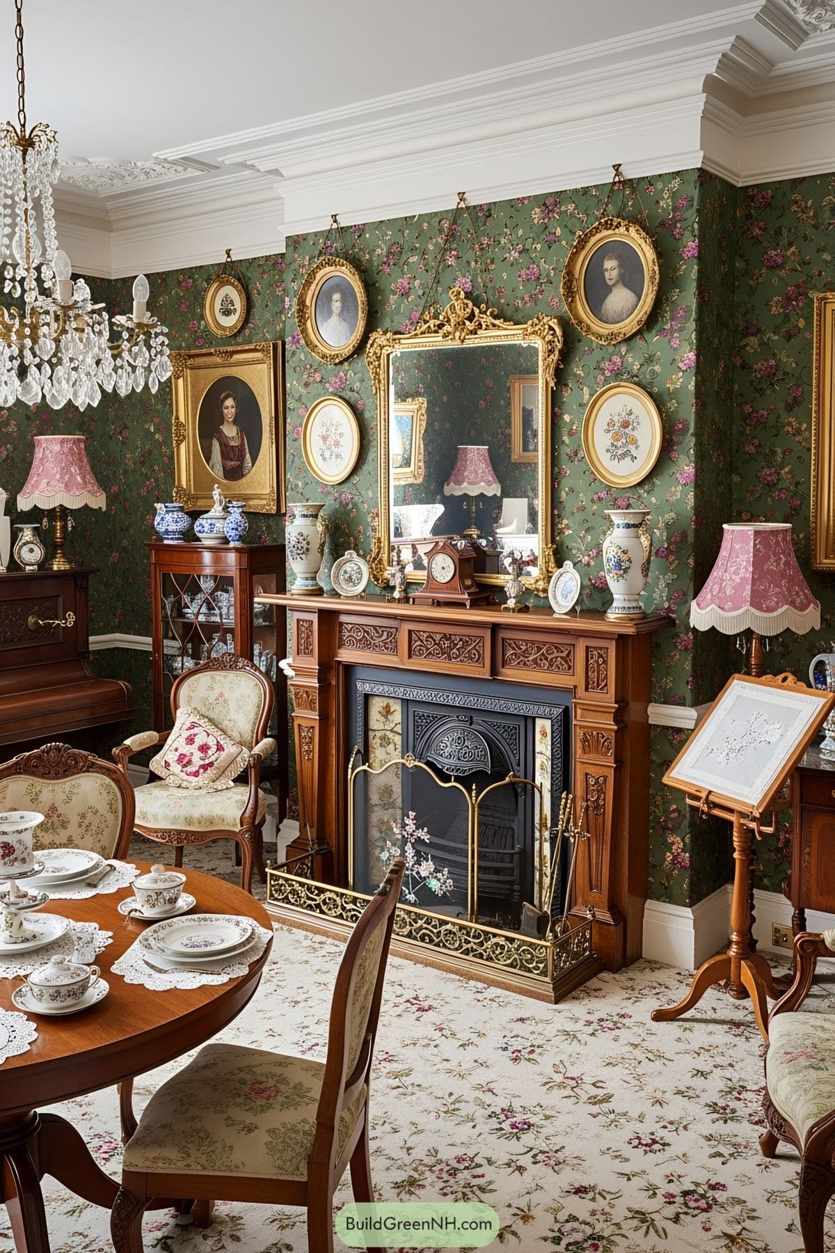 Victorian Floral Drawing Room