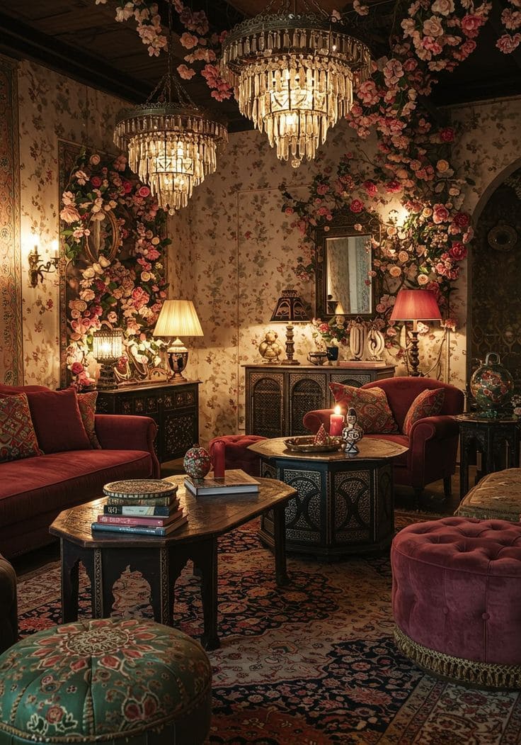 Victorian Floral Salon Retreat