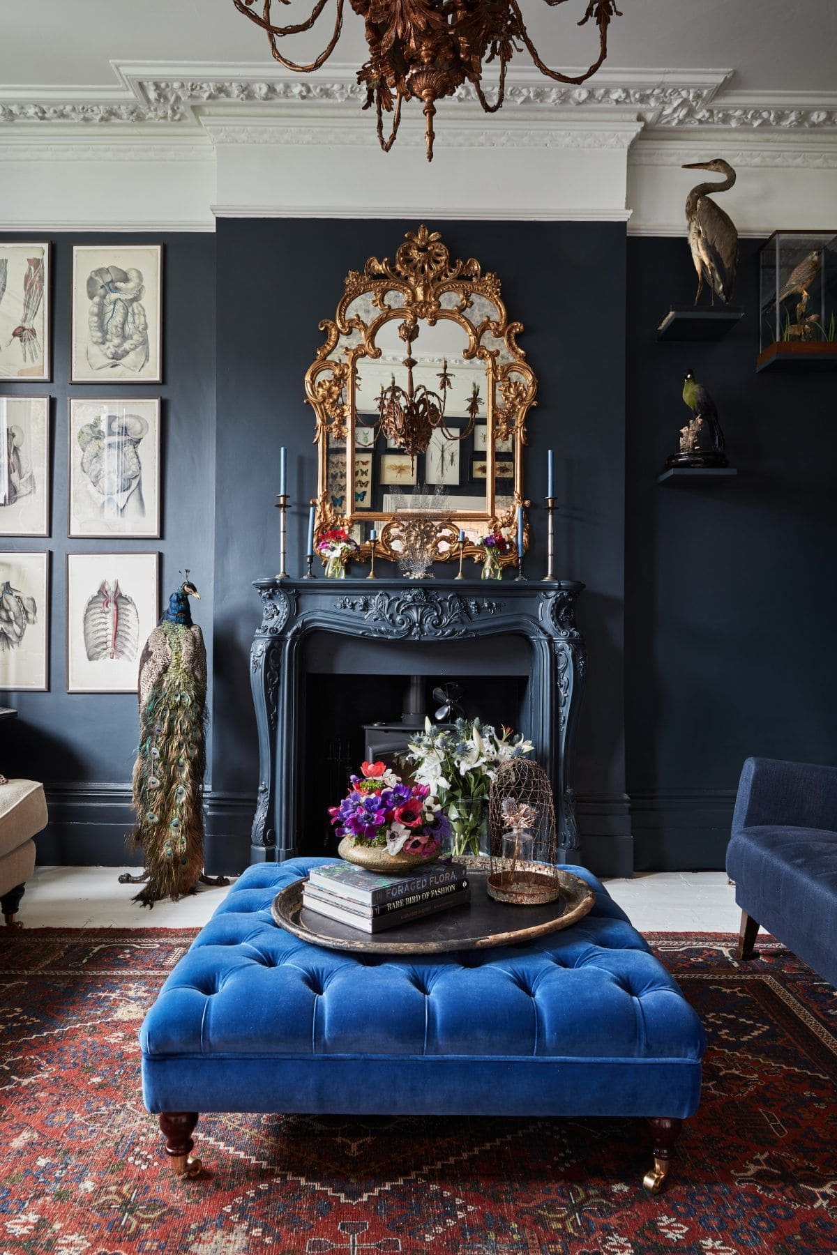 Victorian Noir Drawing Room