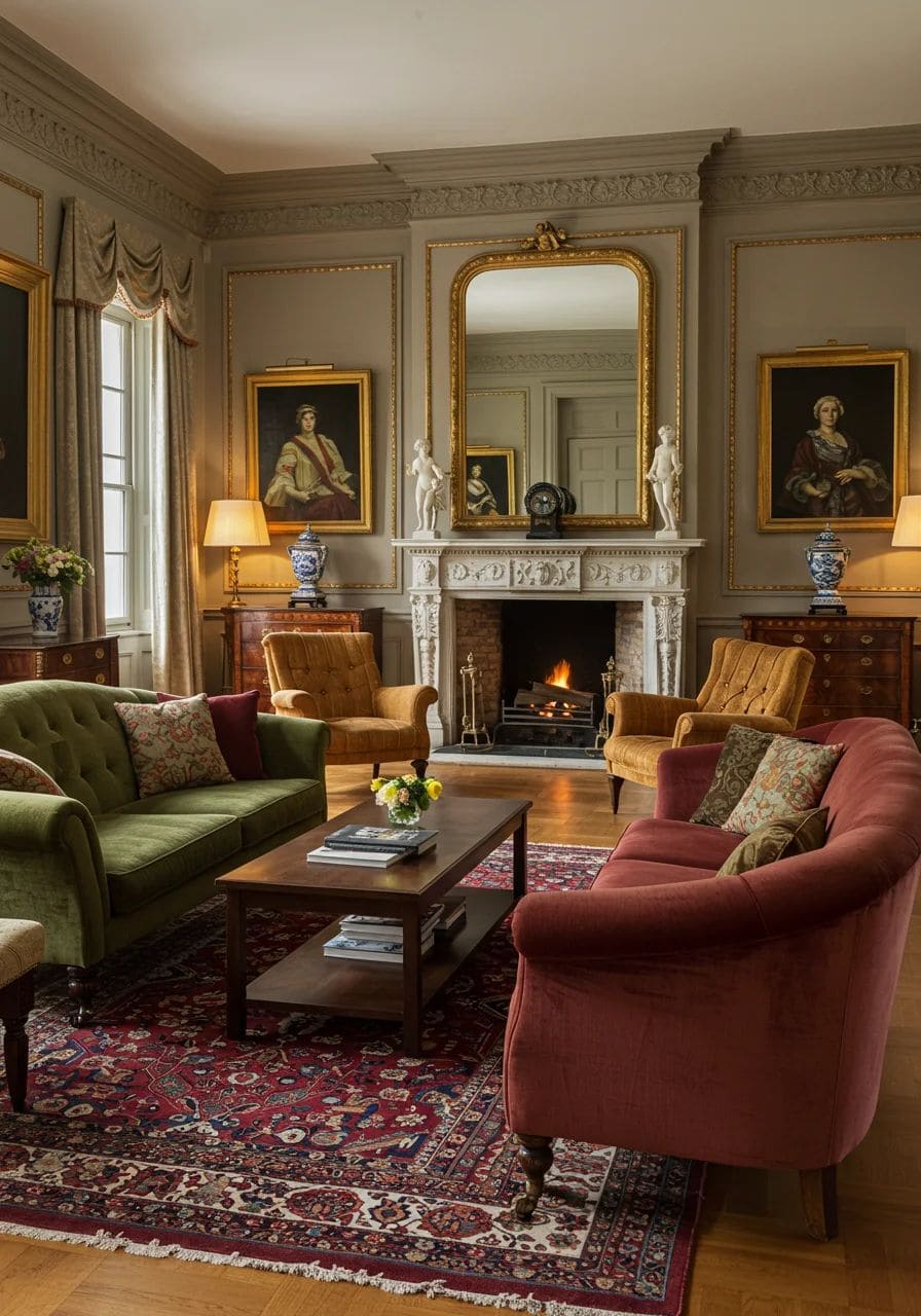 Victorian Parlor of Refined Elegance