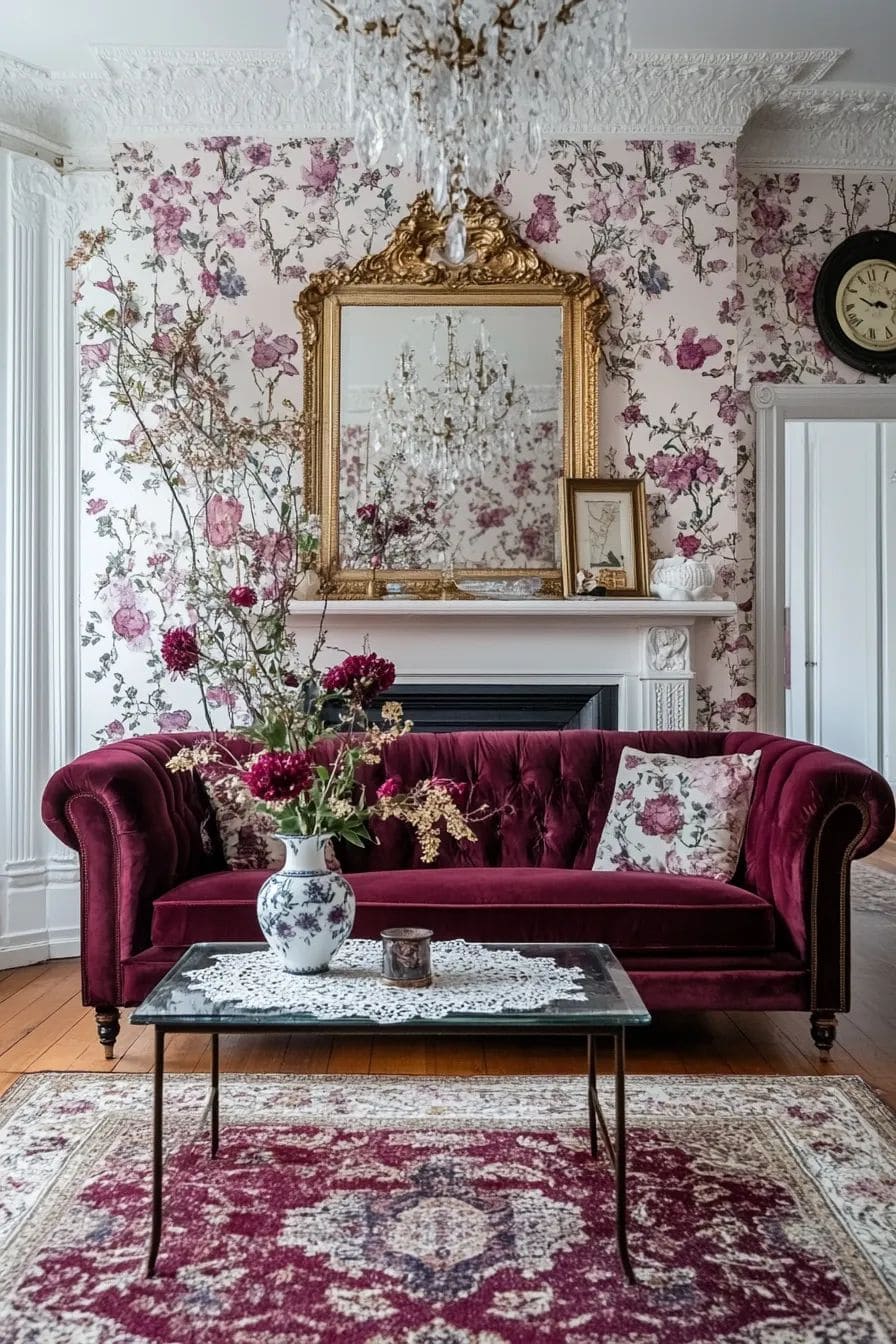 Victorian Room of Floral Opulence
