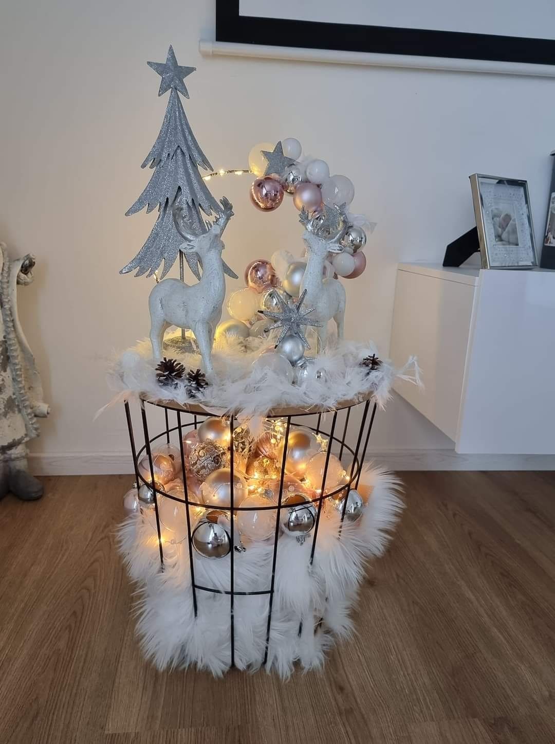 Winter Wonderland Basket Display