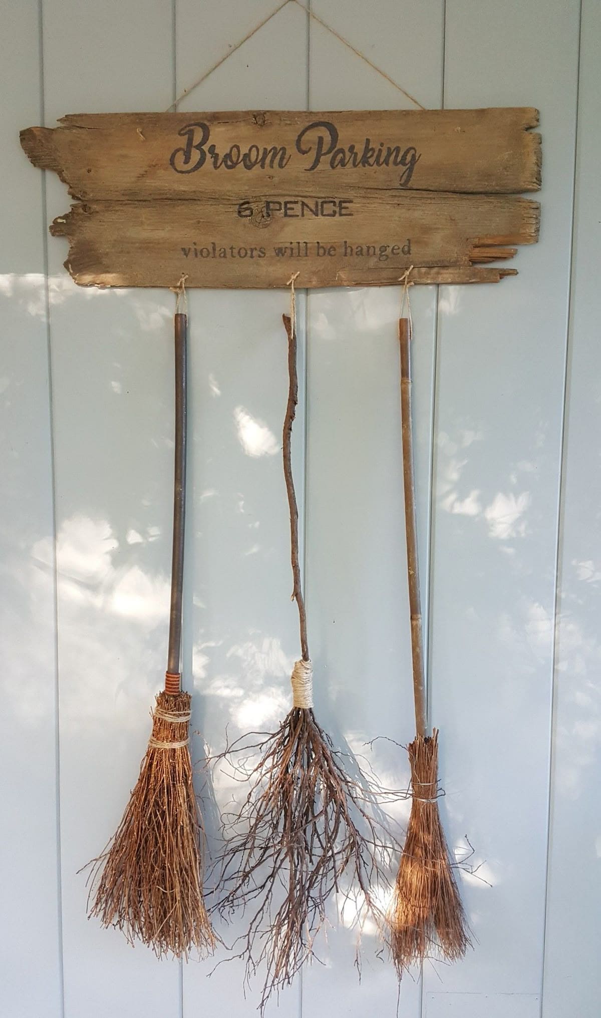 Witchy Broom Parking Display