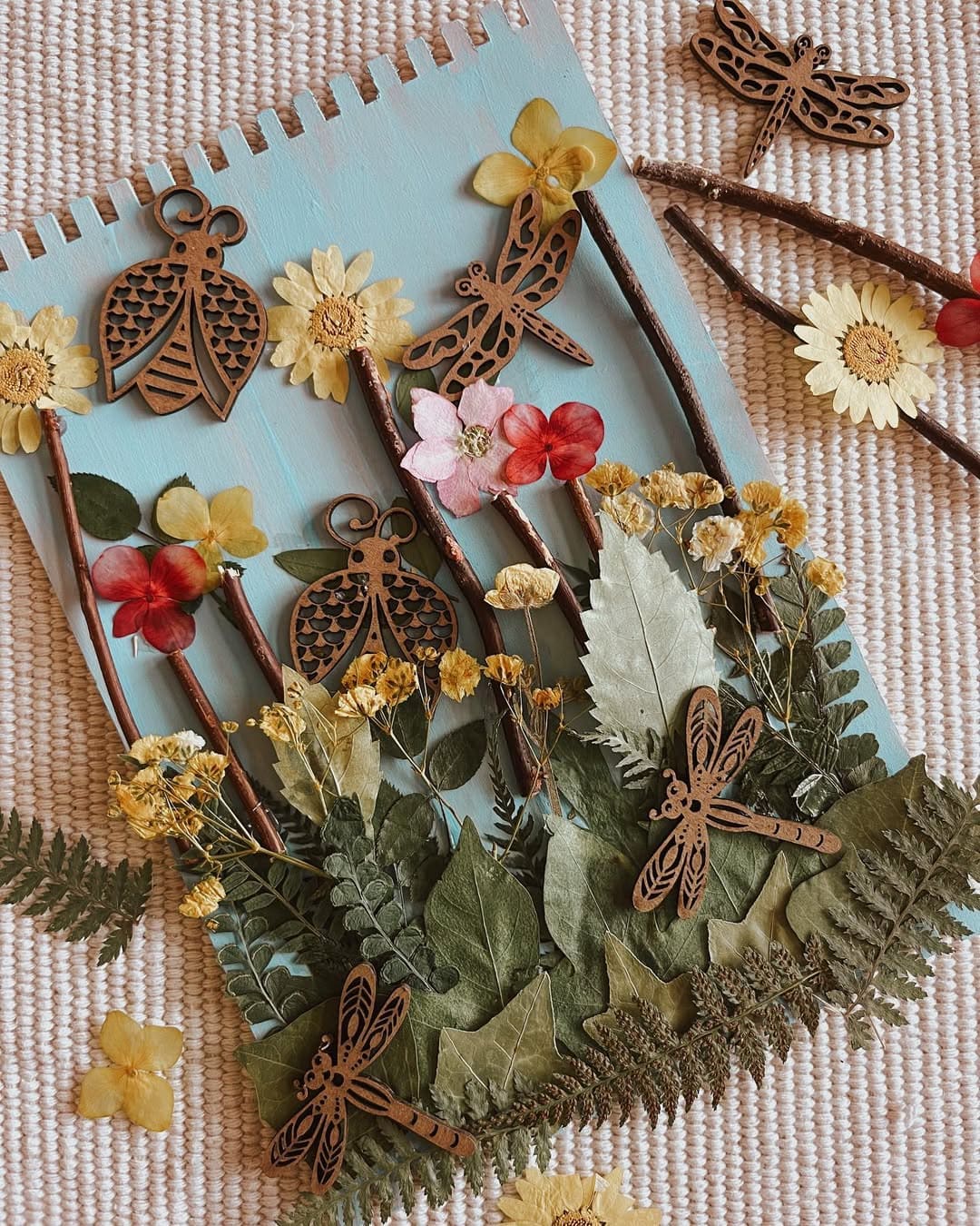 Woodland Meadow Nature Collage