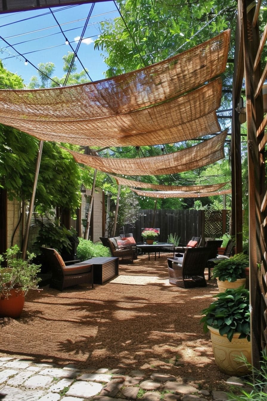 Woven Shade Garden Lounge