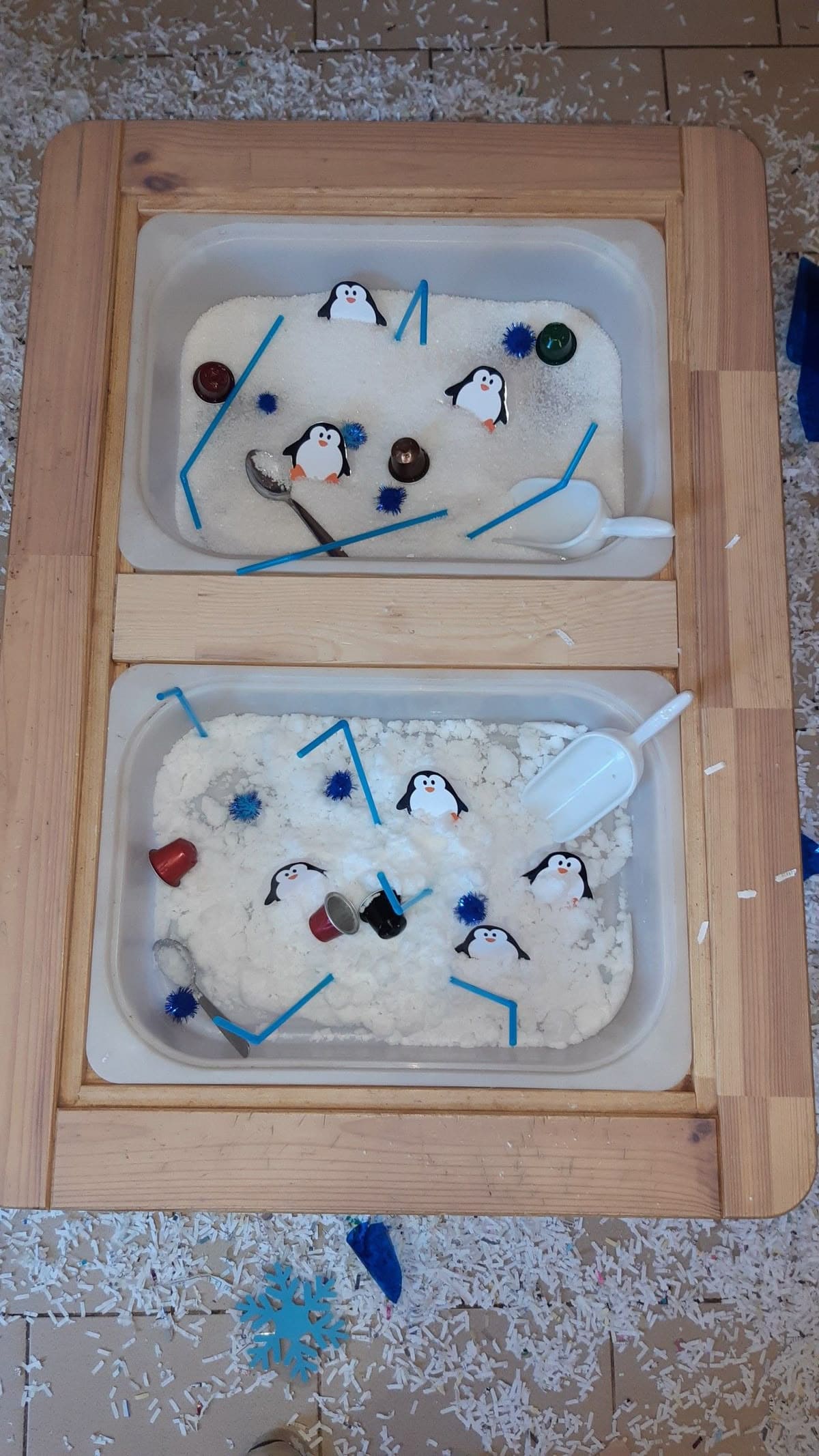 Arctic Penguin Sensory Bin Adventure