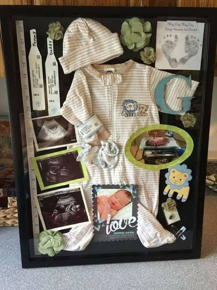 20 Unique Shadow Box Crafts to Showcase Your Treasured Keepsakes Babys First Memories Shadow Box