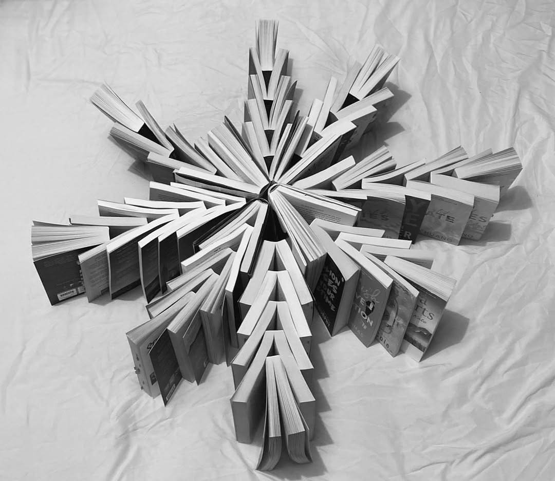 Book Snowflake Art Display