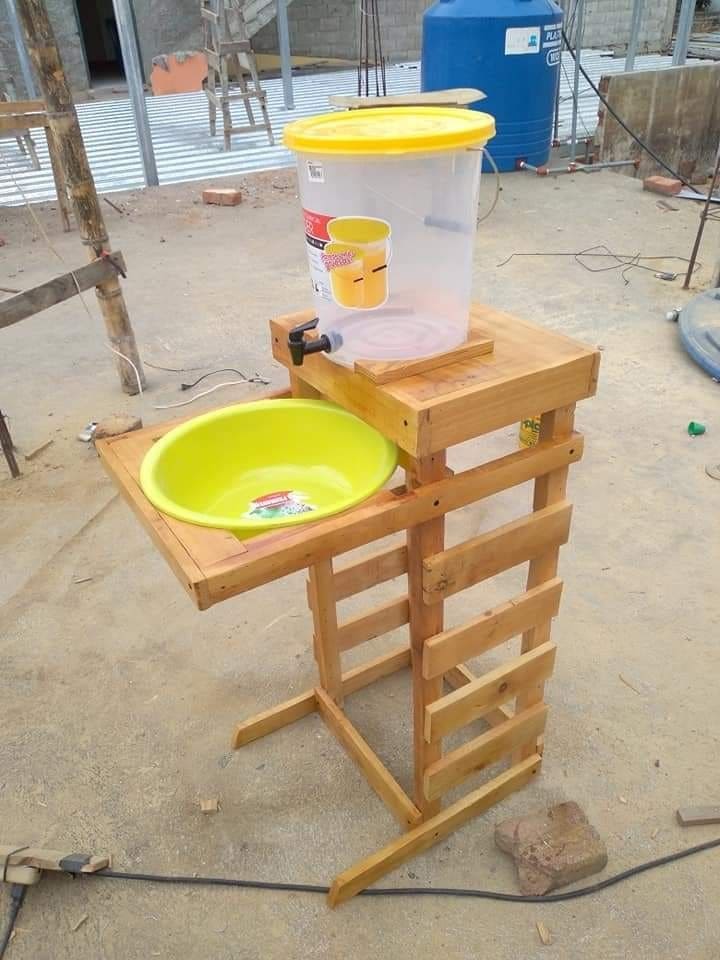 22 Brilliant Hand-Washing Station Ideas for Indoors & Outdoors Bright Bucket-and-Basin Wash Stand