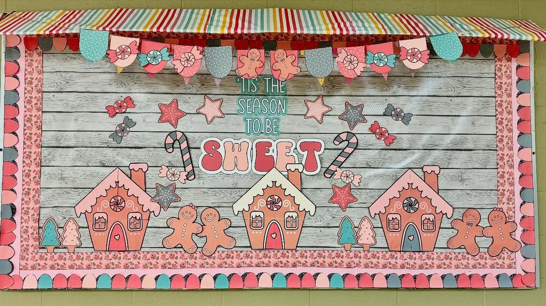 Candyland Christmas Bulletin Board