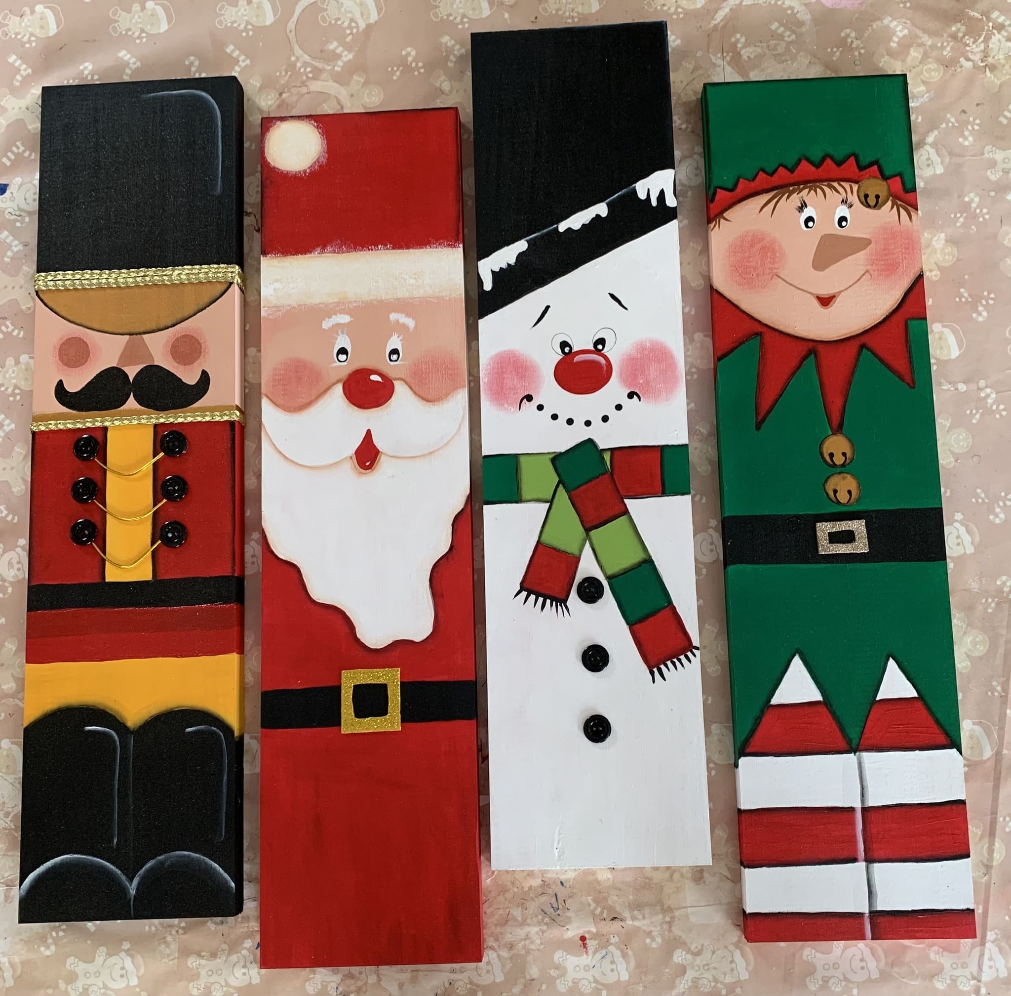 Christmas Character Wood Planks