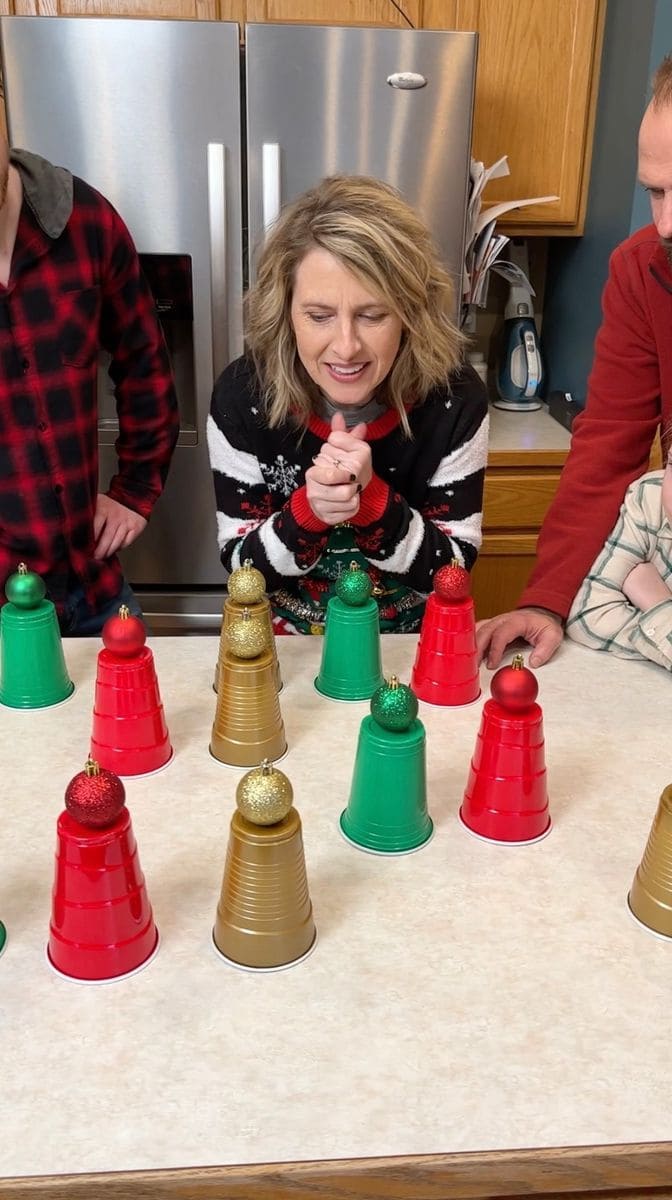 Christmas Cup Tower Challenge
