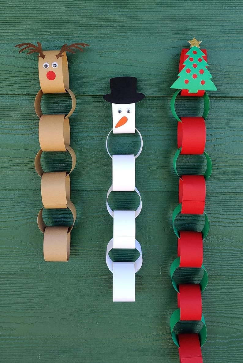 Christmas Paper Chain Characters