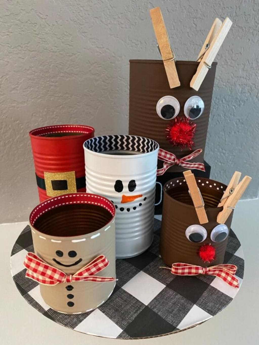 Christmas Tin Can Characters Craft