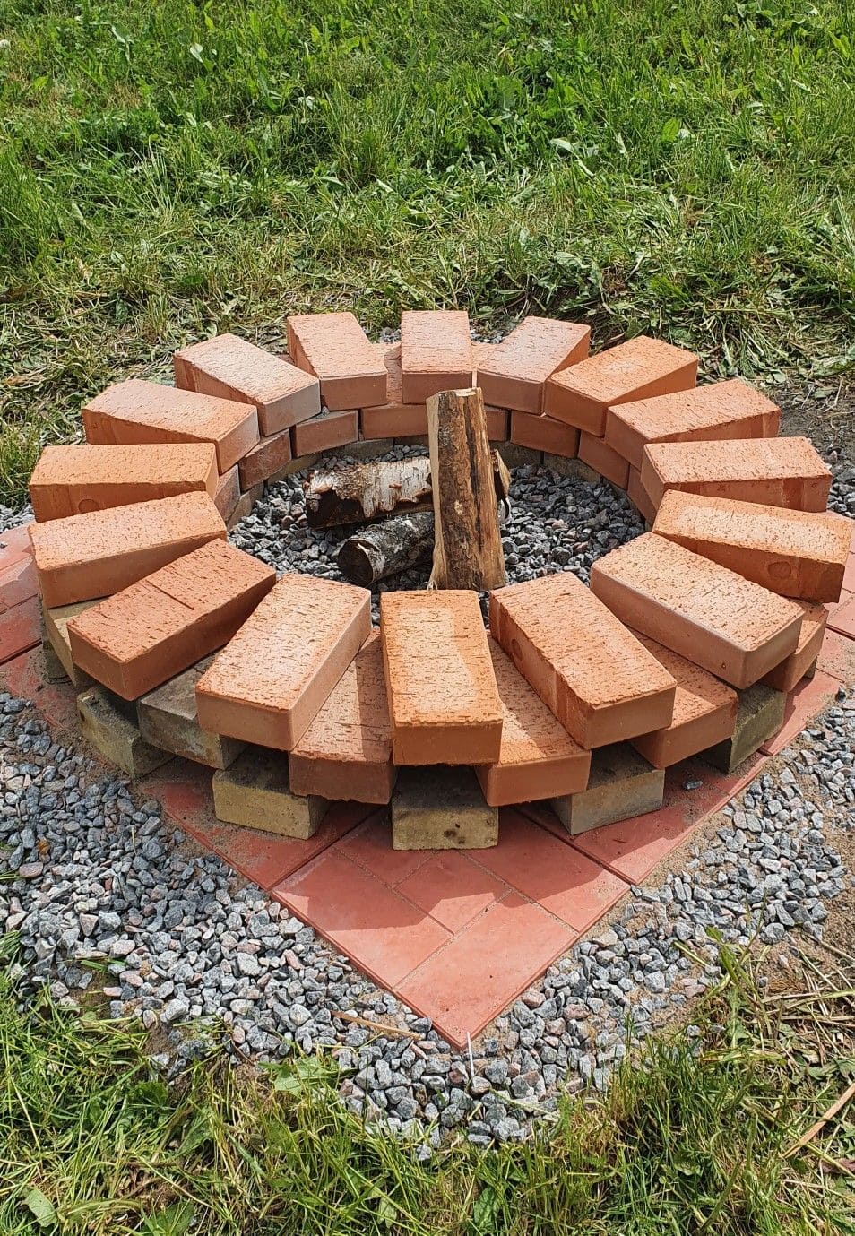 Classic Brick Backyard Fire Pit