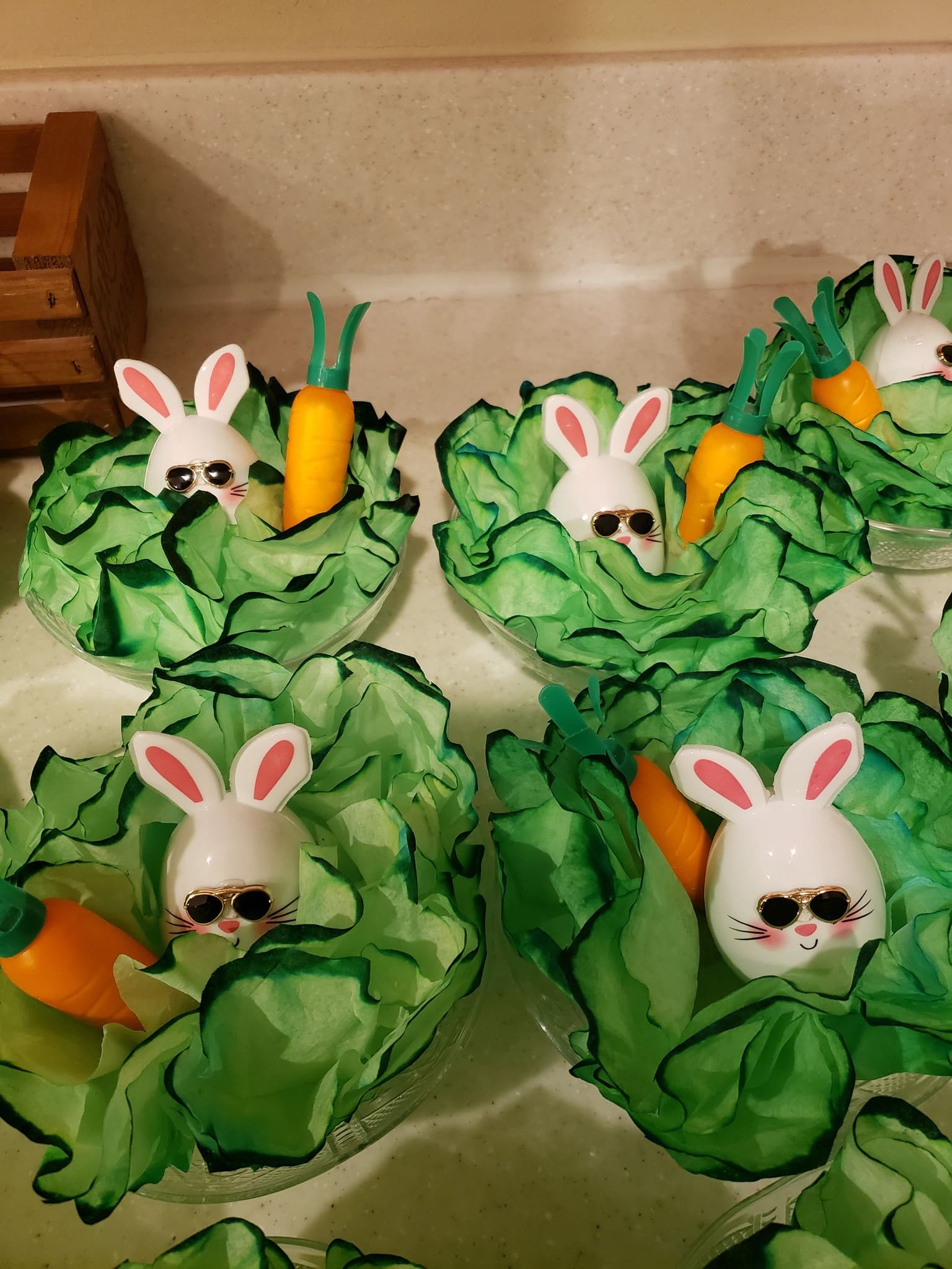 Coffee Filter Bunny Bowls