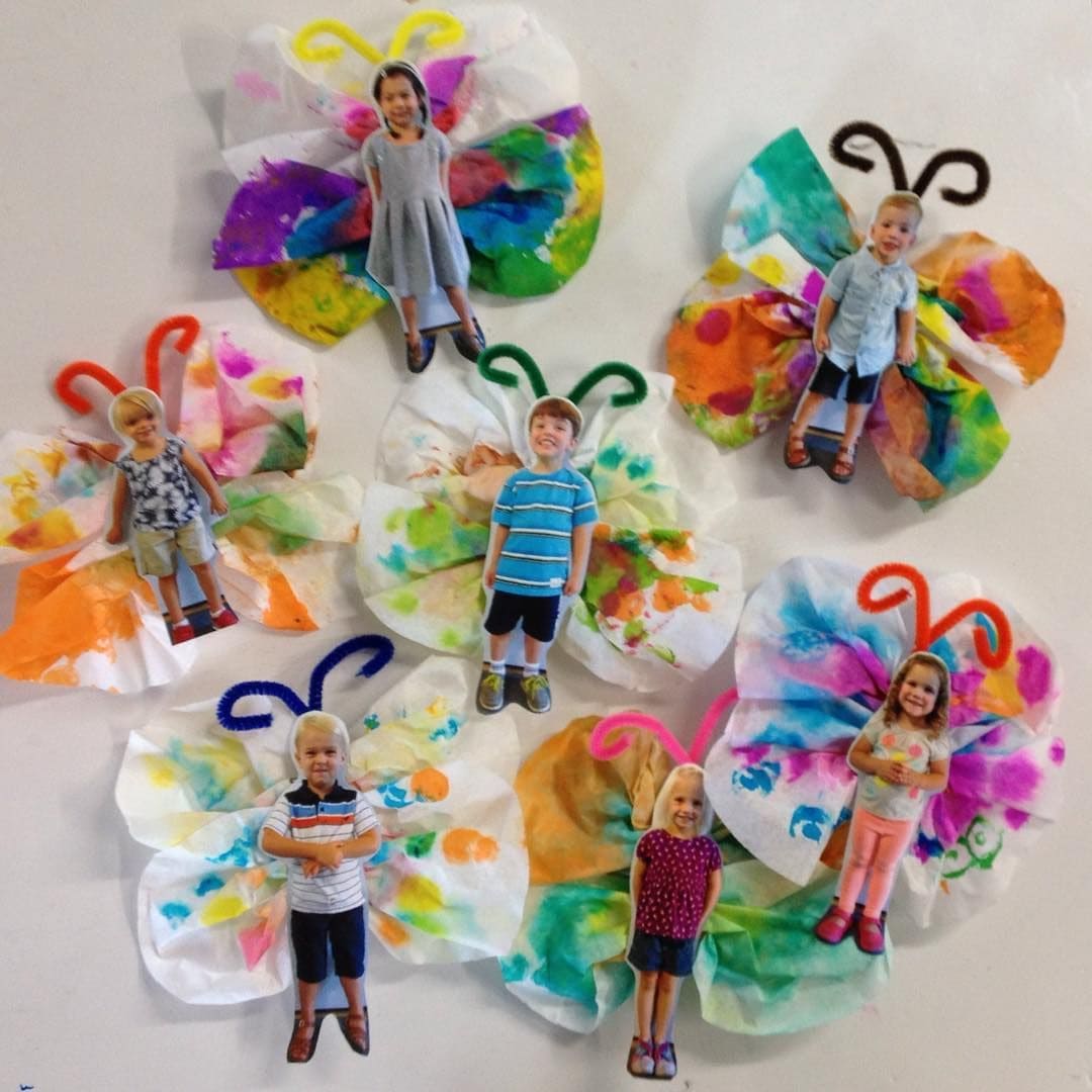 Coffee Filter Butterfly Kids