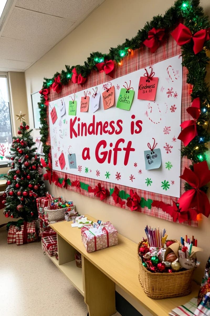 Colored Christmas Bulletin Board Decor