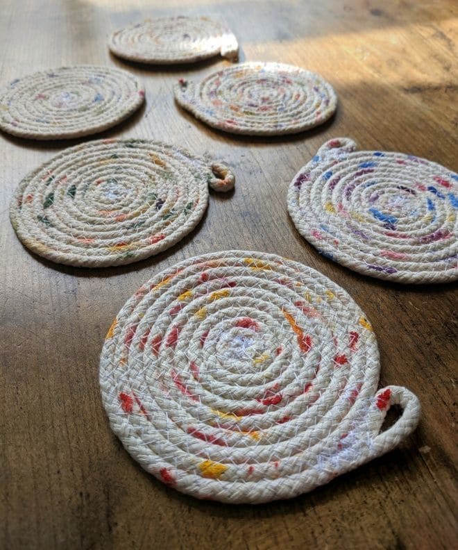Colorful Rope Coasters