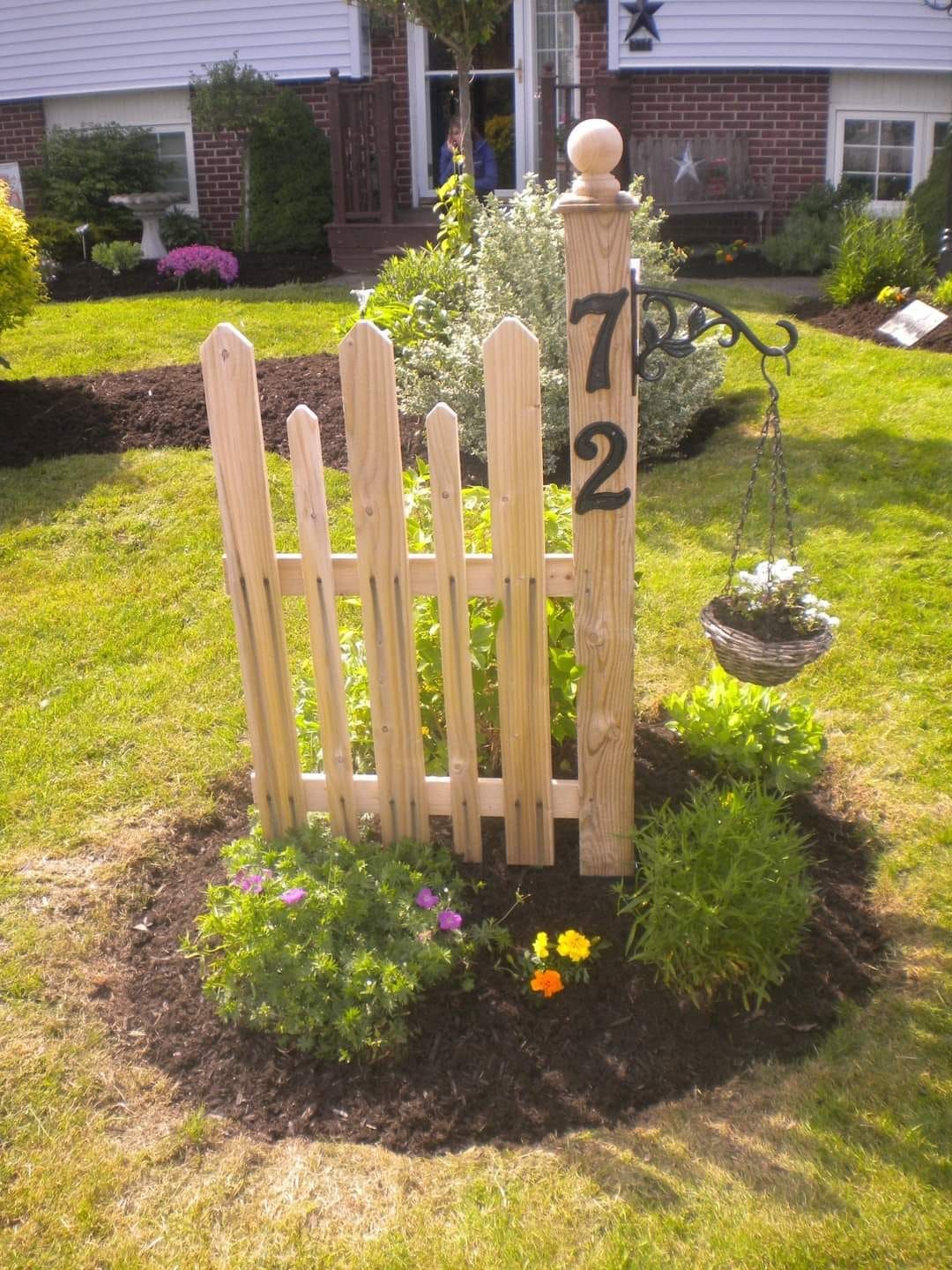 Cottage Garden Address Post
