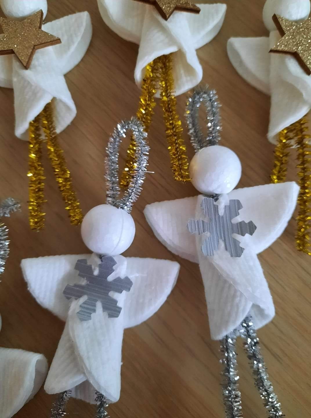 Cotton Pad Christmas Angels