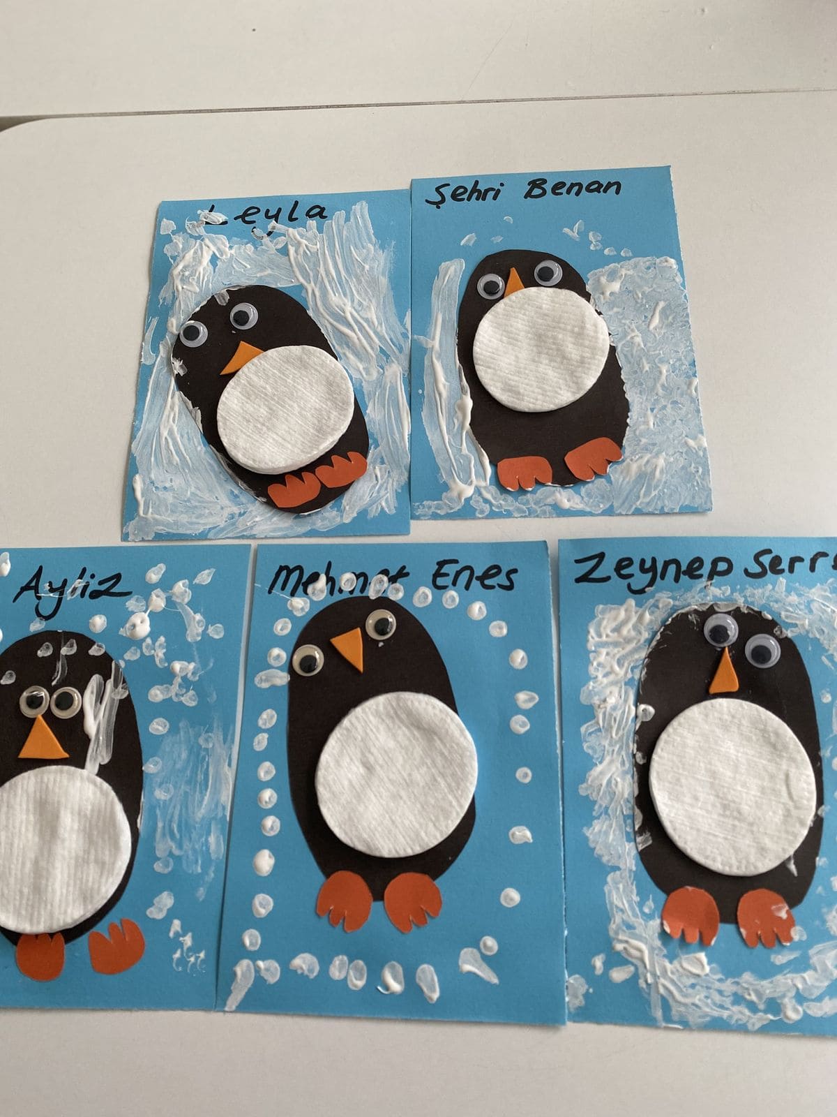Cotton Pad Penguin Craft