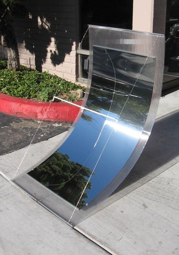 10 Brilliant Homemade Solar Generator Ideas for Free, Clean Power Curved Reflective Solar Heat Collector