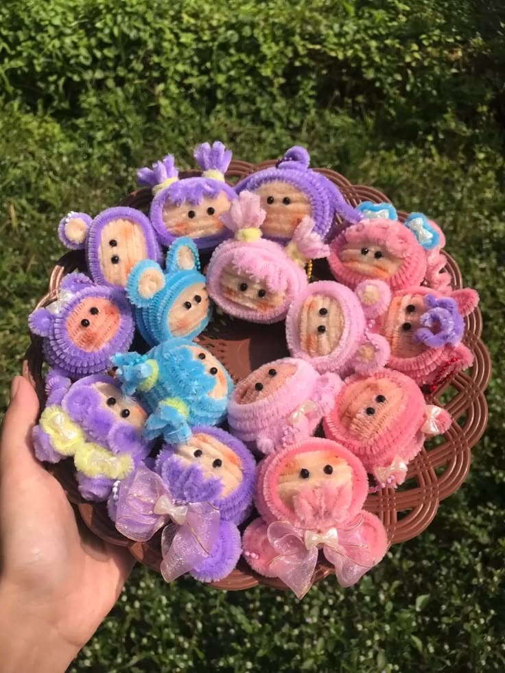 Cute Pipe Cleaner Baby Charms