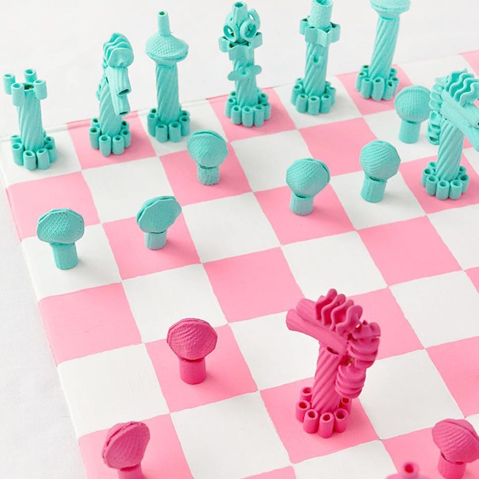 20 Fun and Easy Pasta Crafts for Kids and Adults Alike DIY Pasta Chess Set