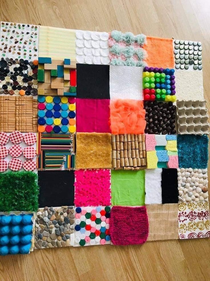 DIY Sensory Texture Floor Mat