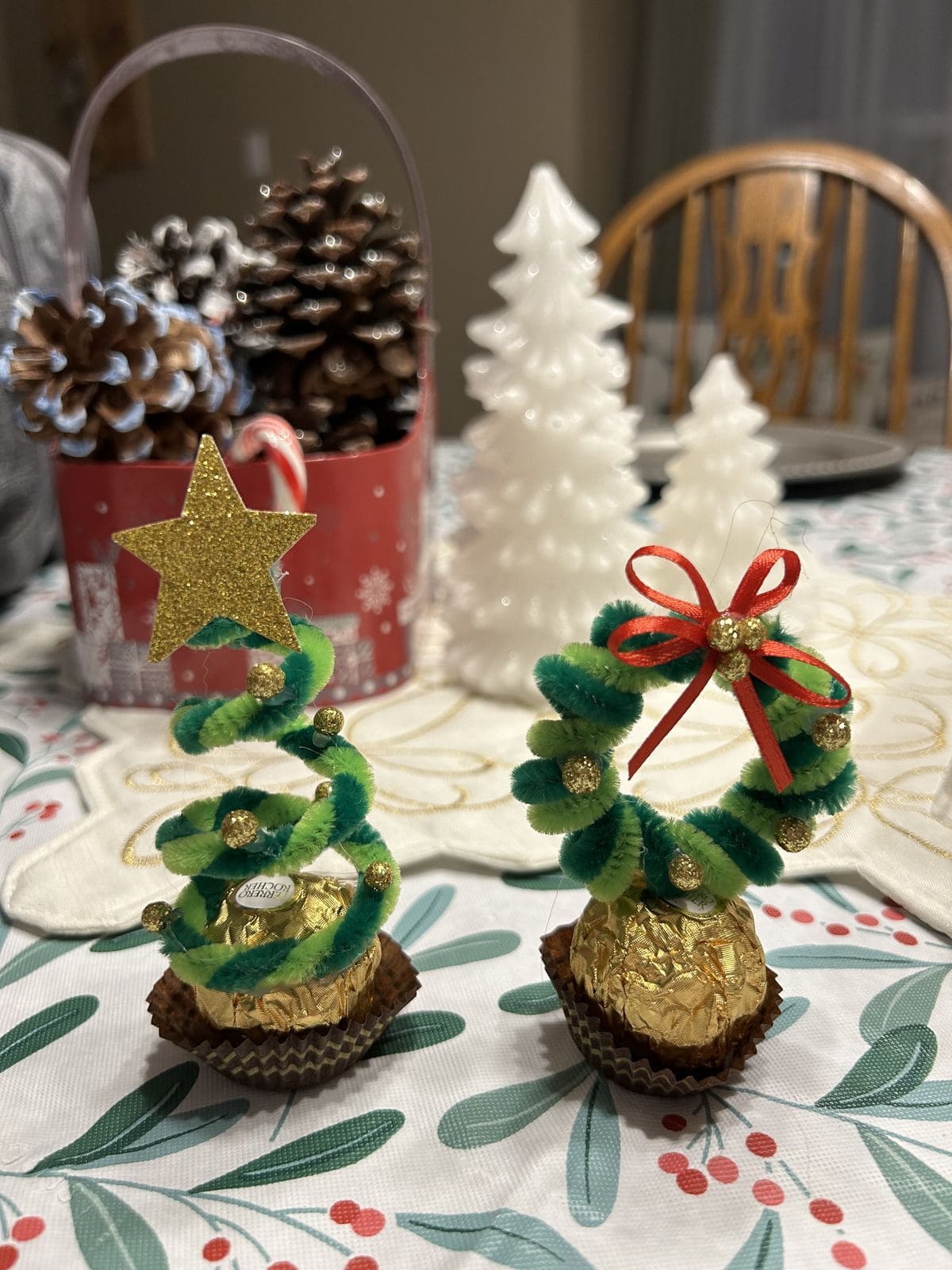 Ferrero Rocher Christmas Tree and Wreath Toppers