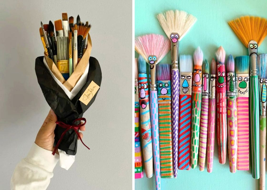 20 Brilliant Ways to Give Paint Brushes a Second Life