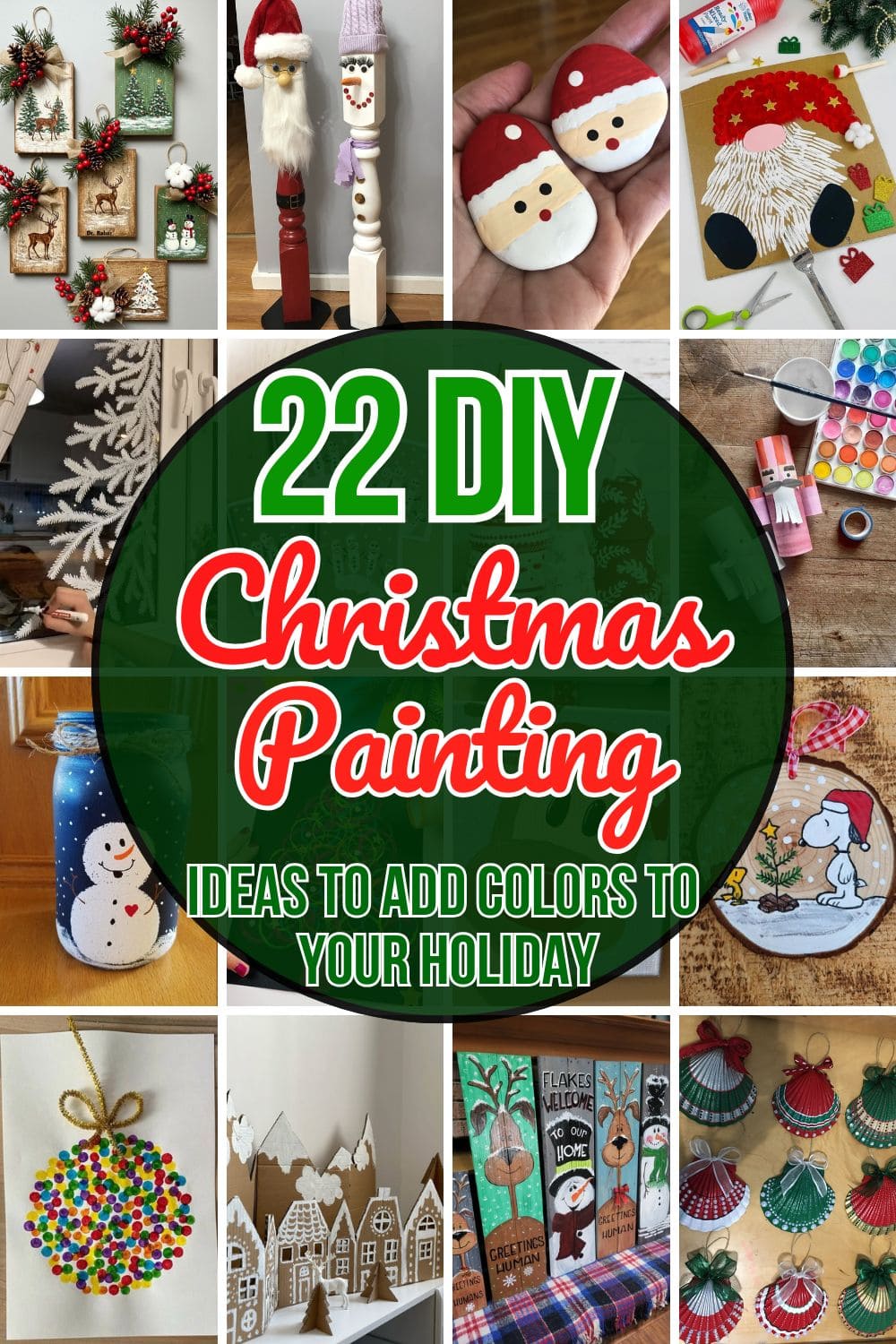 22 Adorable Christmas Painting Crafts for a Festive Home