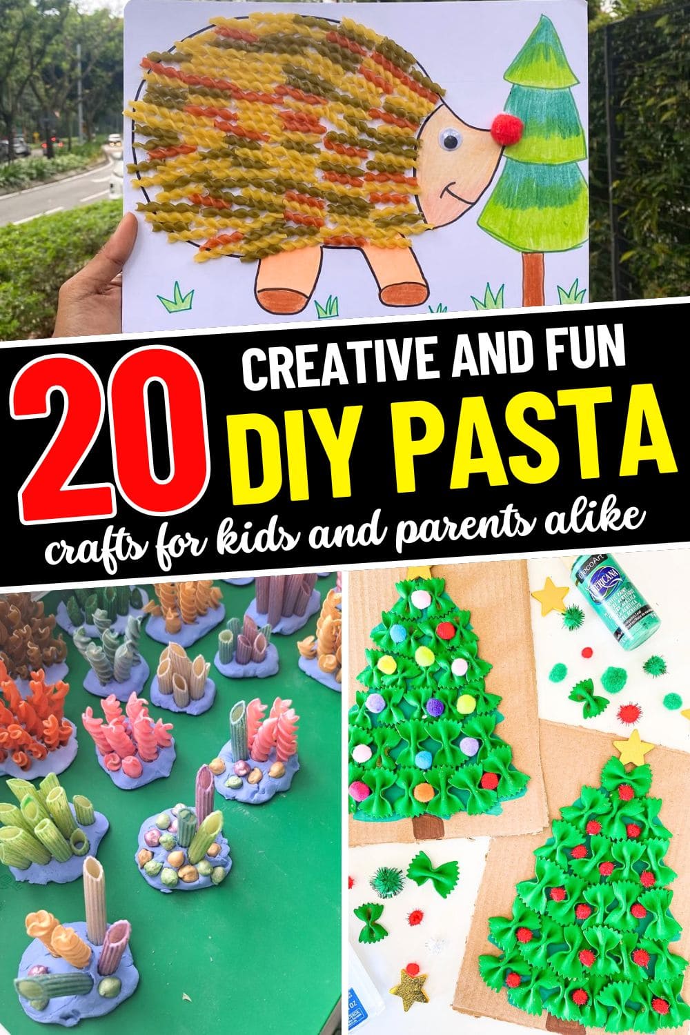 20 Fun and Easy Pasta Crafts for Kids and Adults Alike 20 Fun and Easy Pasta Crafts for Kids and Adults Alike