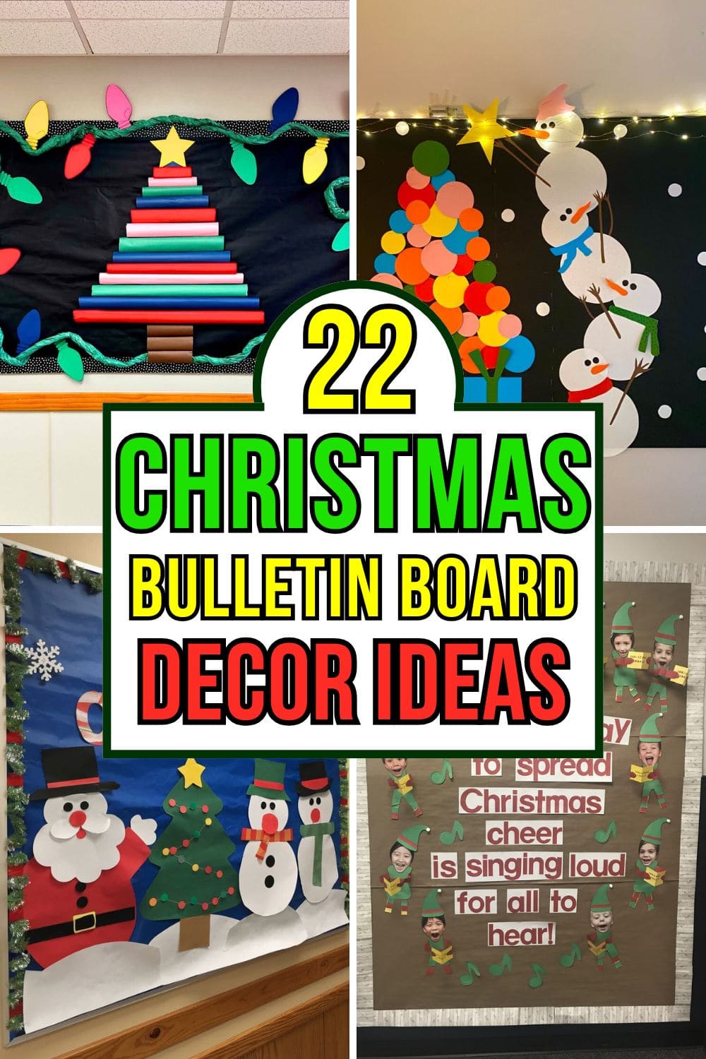 22 Cheerful Christmas Bulletin Board Displays for School and Beyond