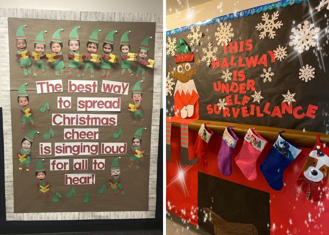 22 Cheerful Christmas Bulletin Board Displays for School and Beyond