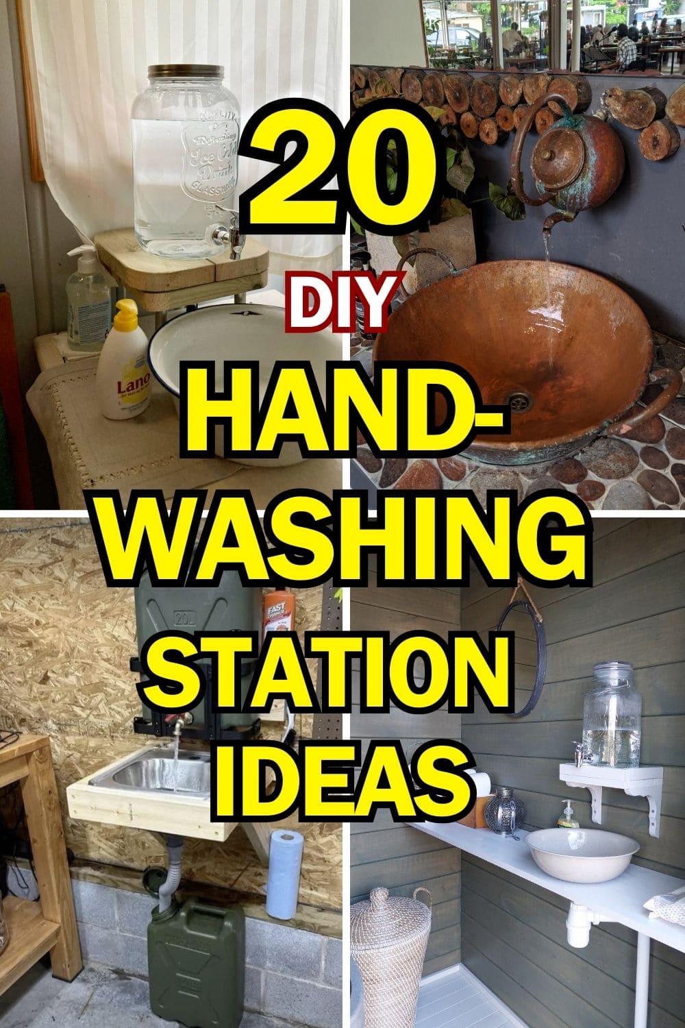 22 Brilliant Hand-Washing Station Ideas for Indoors & Outdoors 22 Brilliant Hand-Washing Station Ideas for Indoors & Outdoors