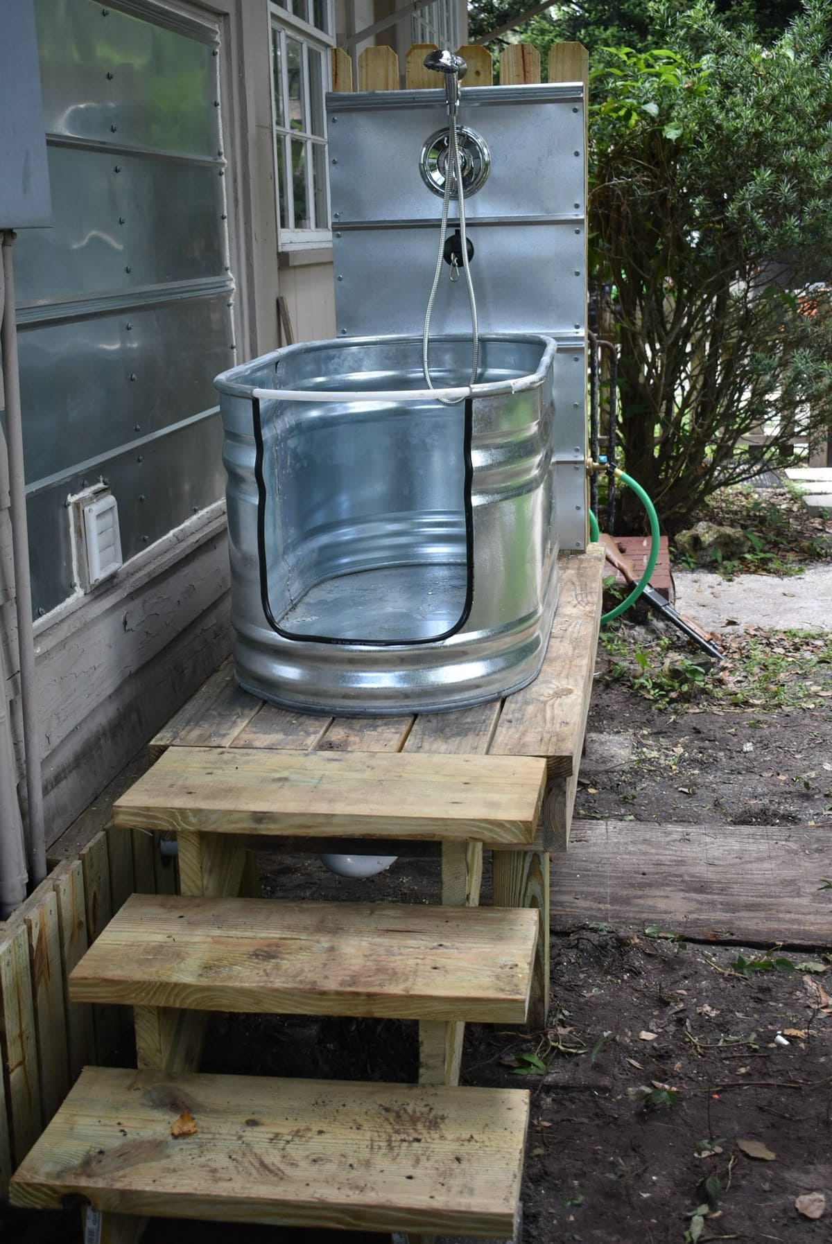 22 Brilliant Hand-Washing Station Ideas for Indoors & Outdoors Galvanized Barrel Wash-and-Rinse Station