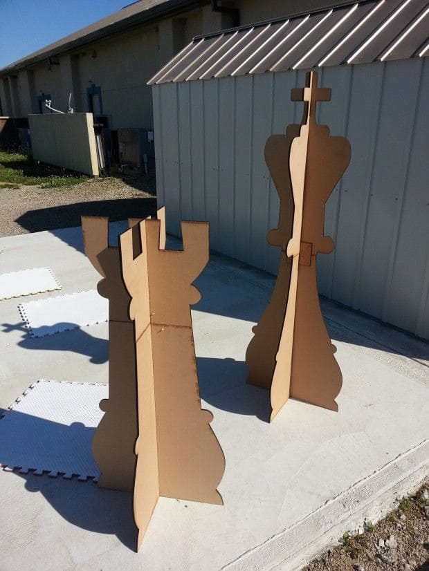 20 Creative DIY Projects Inspired by Chess Boards Giant Outdoor Chess Pieces