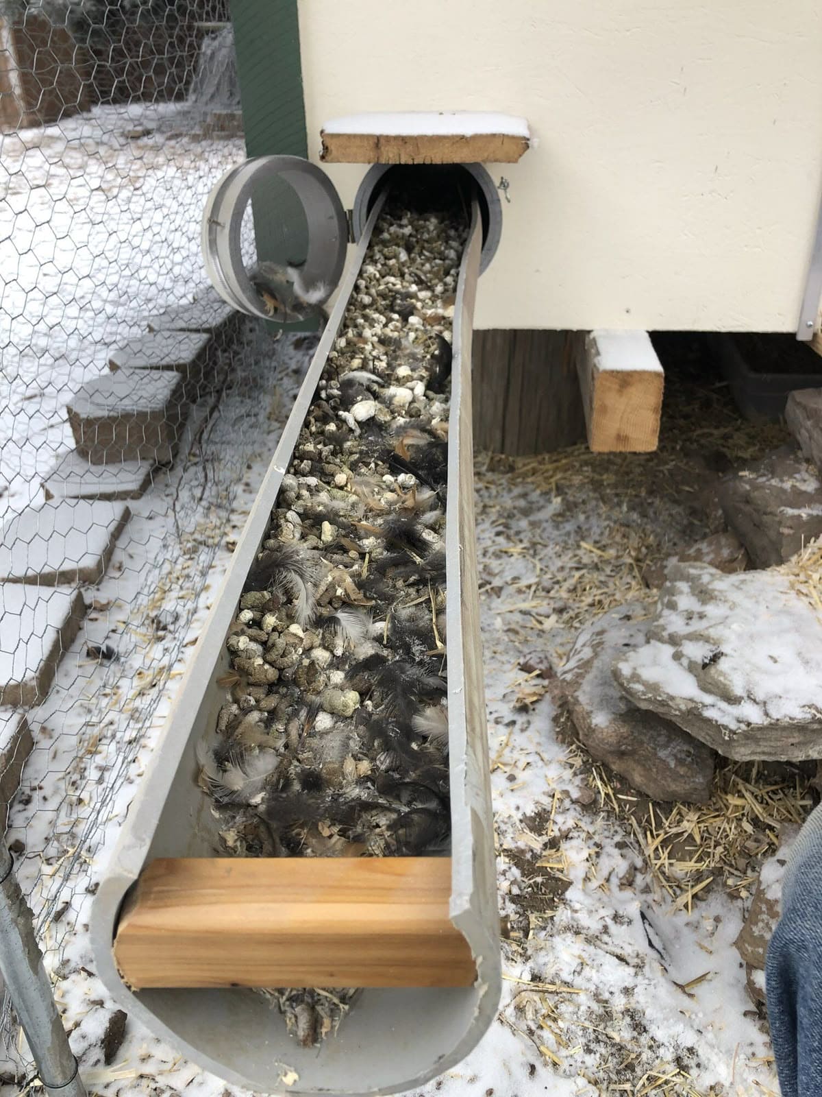 Gutter Poop Chute System