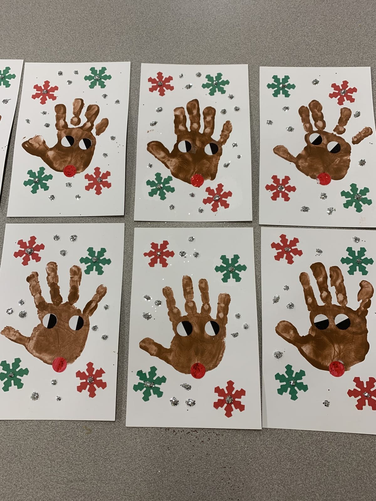 Handprint Reindeer Christmas Card