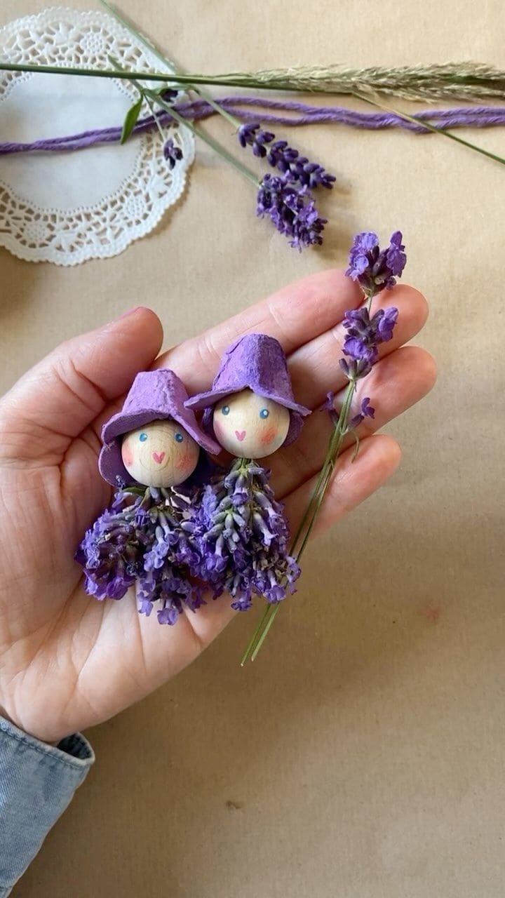 20 Fairy Doll Crafts to Create Your Own Fantasy World Lavender Blossom Fairy Twins