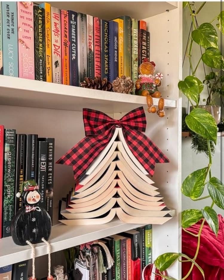 Mini Bookshelf Christmas Tree