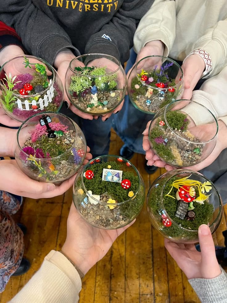 12 Creative DIY Fish Bowl Projects to Brighten Your Home Miniature Fairy Garden Fish Bowls