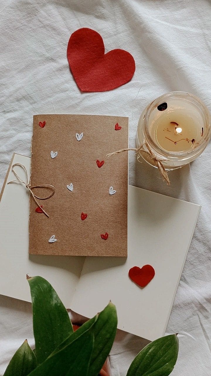 20 Handmade Valentine’s Card Ideas That Make Your Love Note Unforgettable Minimal Rustic Heart Card