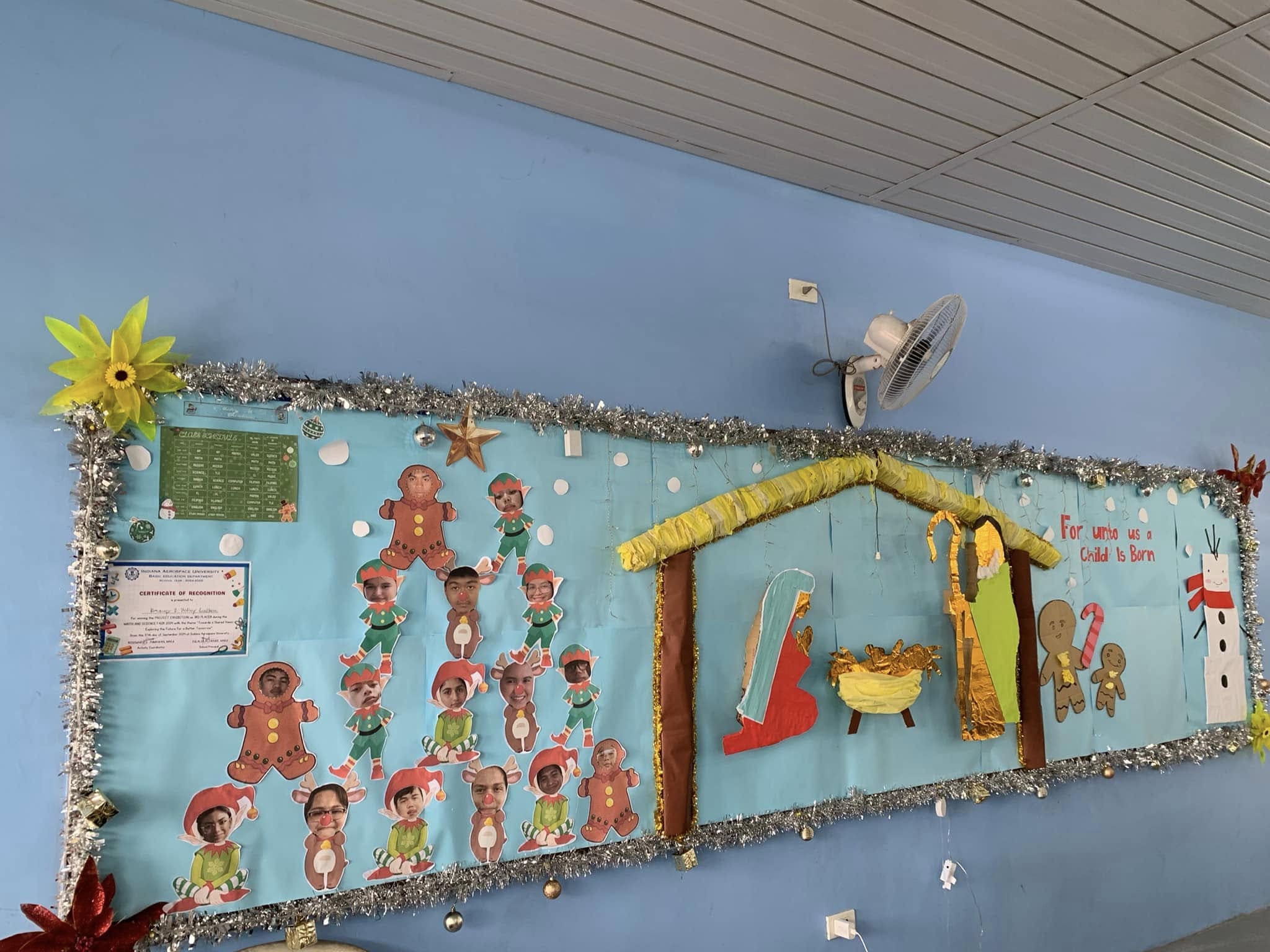 Nativity and Gingerbread Classroom Board