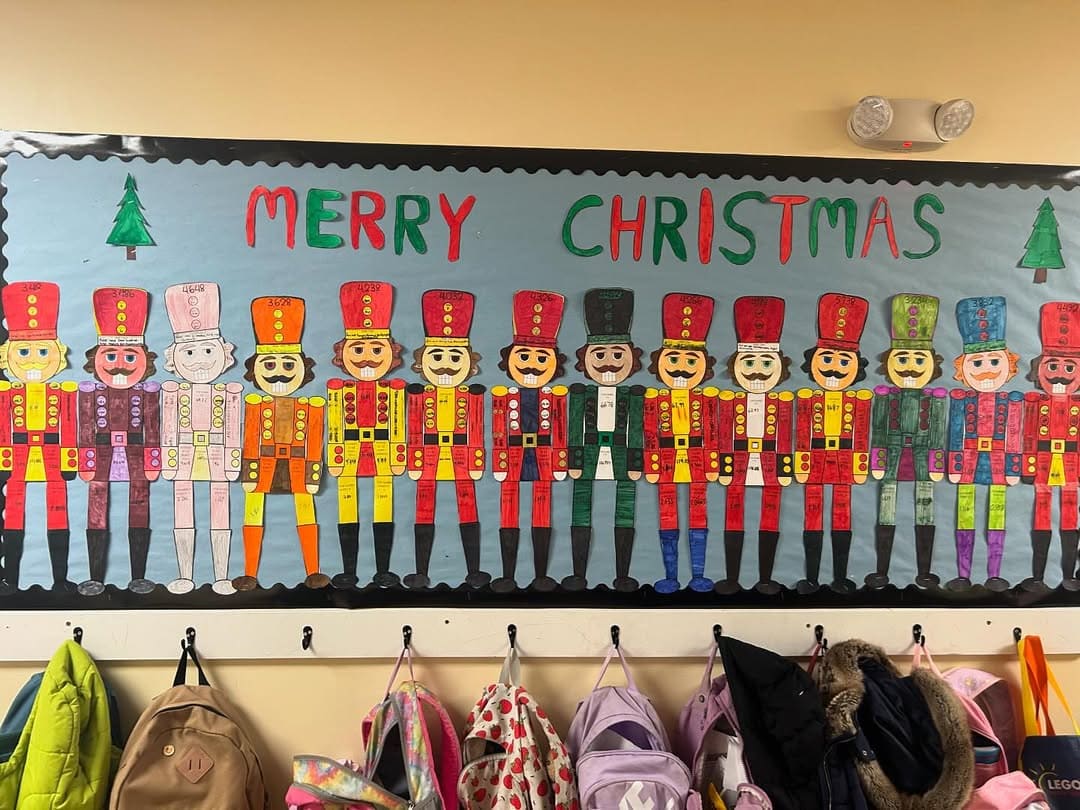 Nutcracker Christmas Bulletin Display