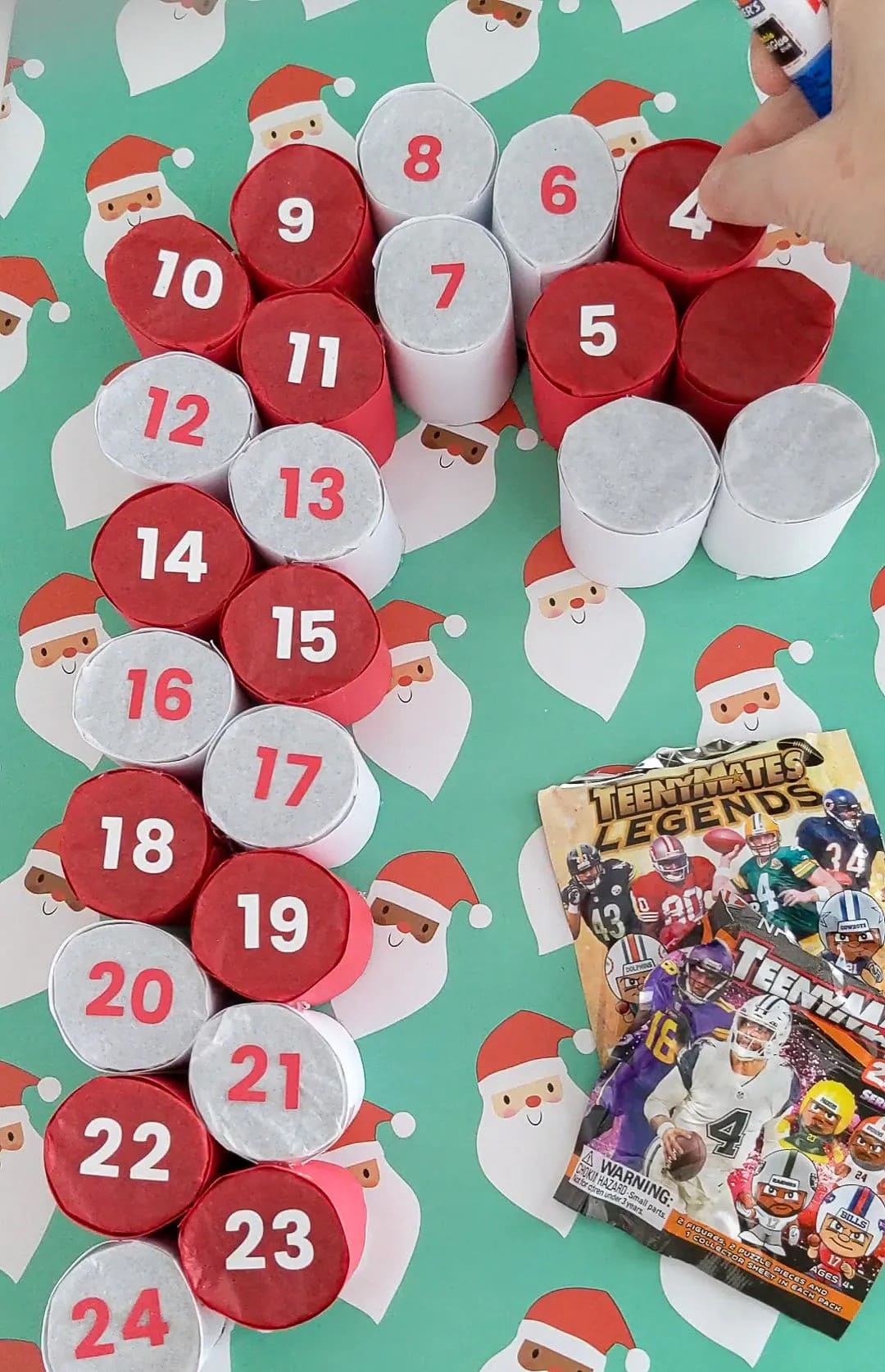 Paper Tube Advent Calendar