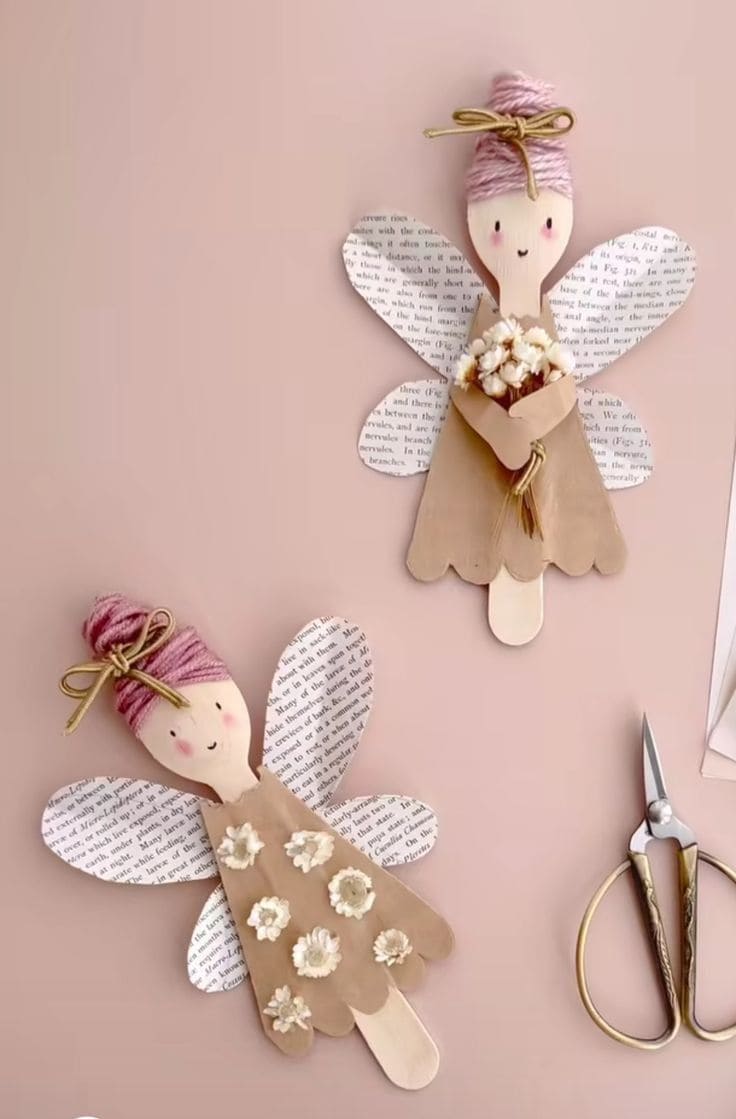 20 Fairy Doll Crafts to Create Your Own Fantasy World Paper and Yarn Fairy Angels