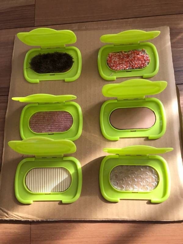 Peek-and-Touch Texture Board